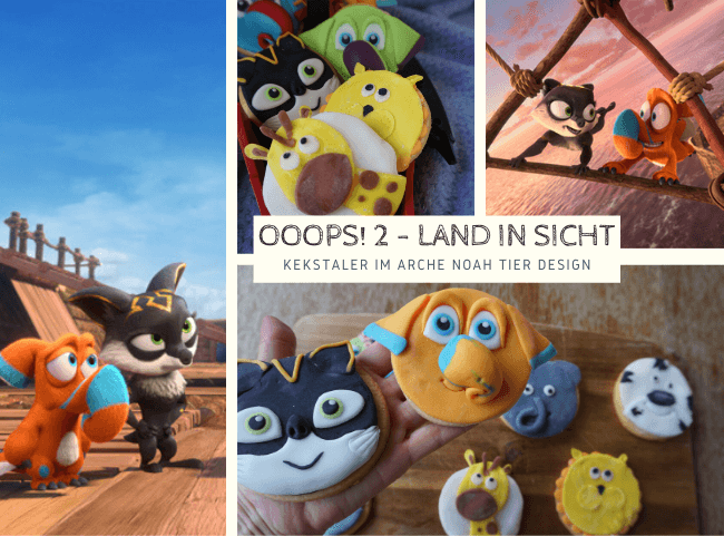 Kekstaler mit Fondant im Arche Noah Tier Design