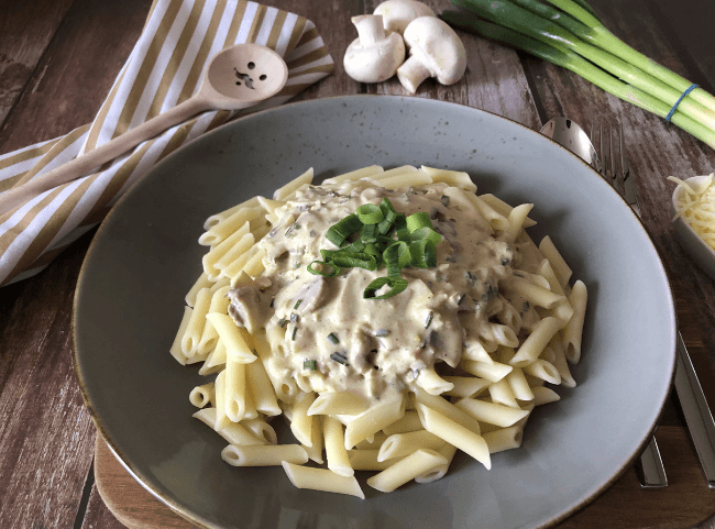 Champignon Rahm Soße - einfaches und schnelles Rezept