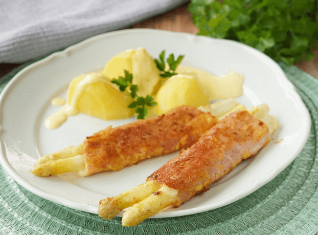 Spargel Cordon Bleu - panierter Spargel