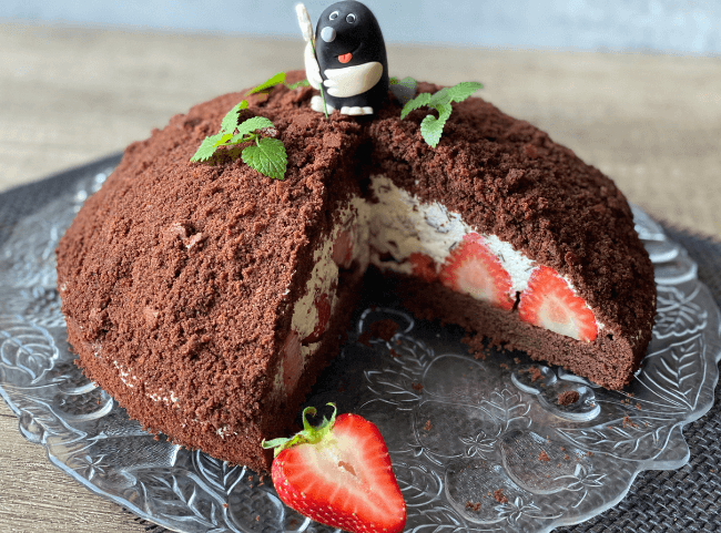 Maulwurfkuchen Rezept mit süßem Maulwurf aus Marzipan