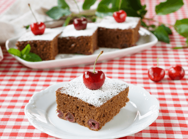 Schoko-Kirschkuchen vom Blech