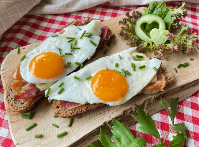 Strammer Max Brot Spiegelei