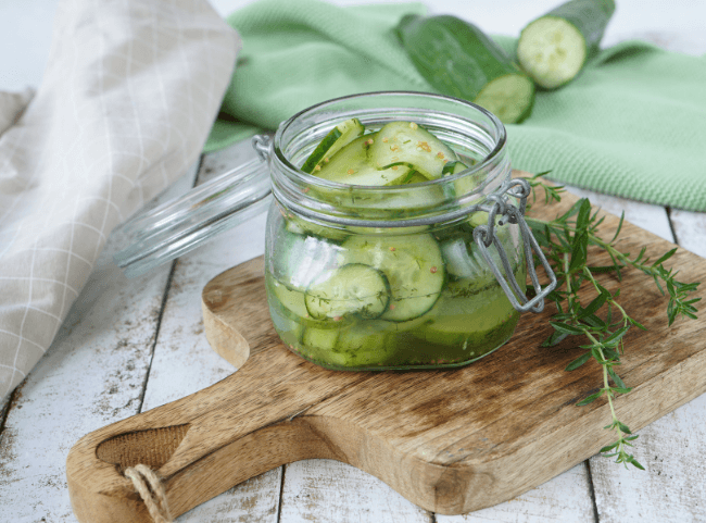 Schüttelgurken (Schnellgurken) Rezept für Gurkensalat