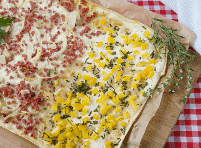 Einfacher Flammkuchen