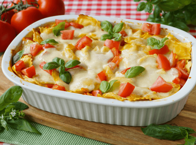 Tortellini Auflauf Tomate-Mozzarella