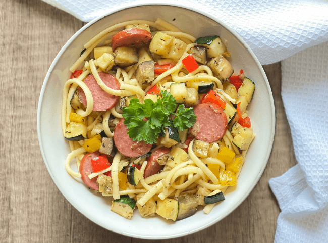 Spätzle mit Gemüse