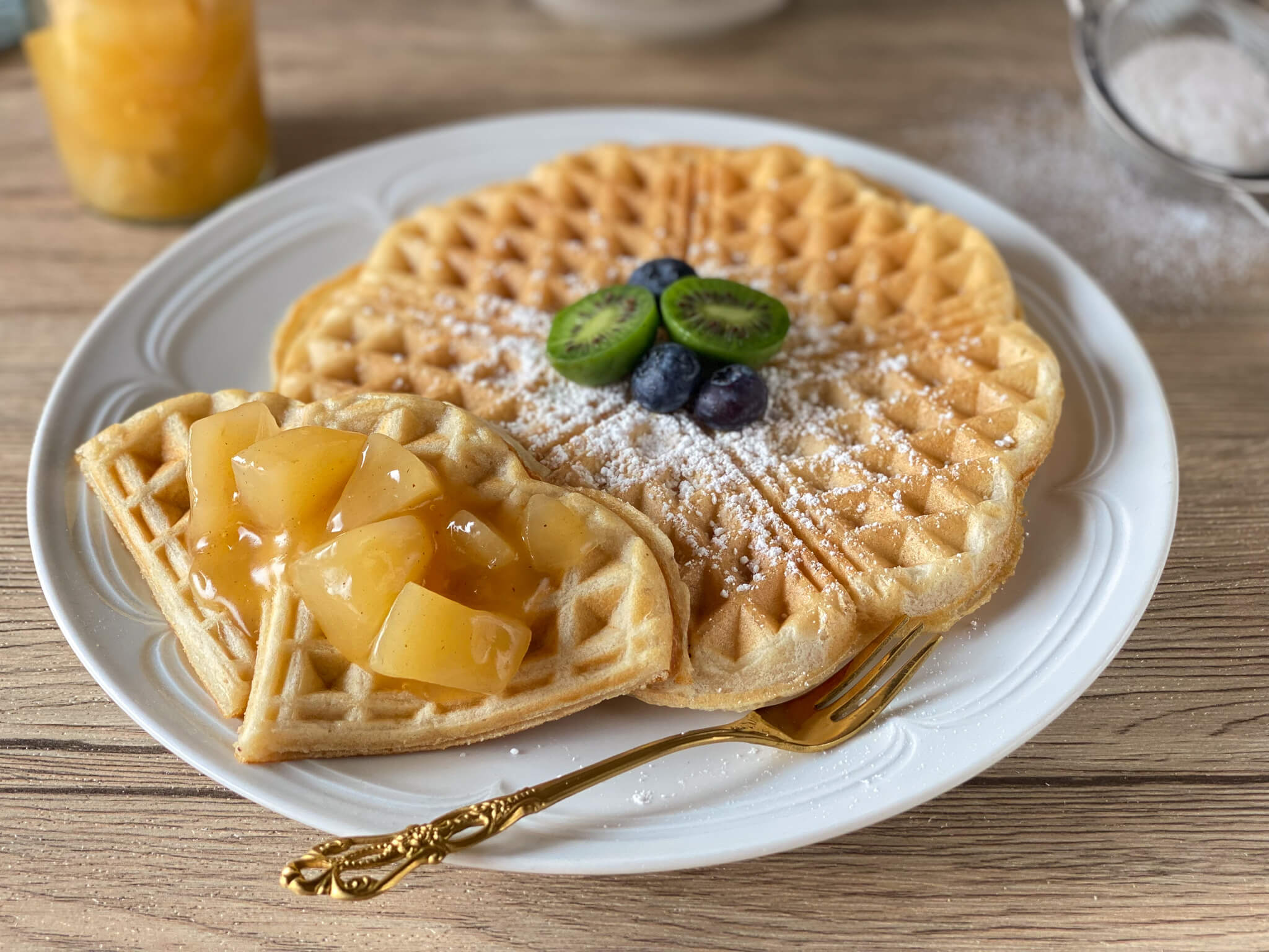 Bananenwaffeln ohne Zucker für Baby und Kinder