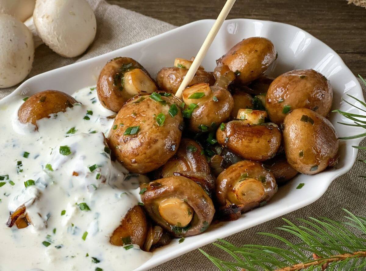 Champignons wie vom Weihnachtsmarkt