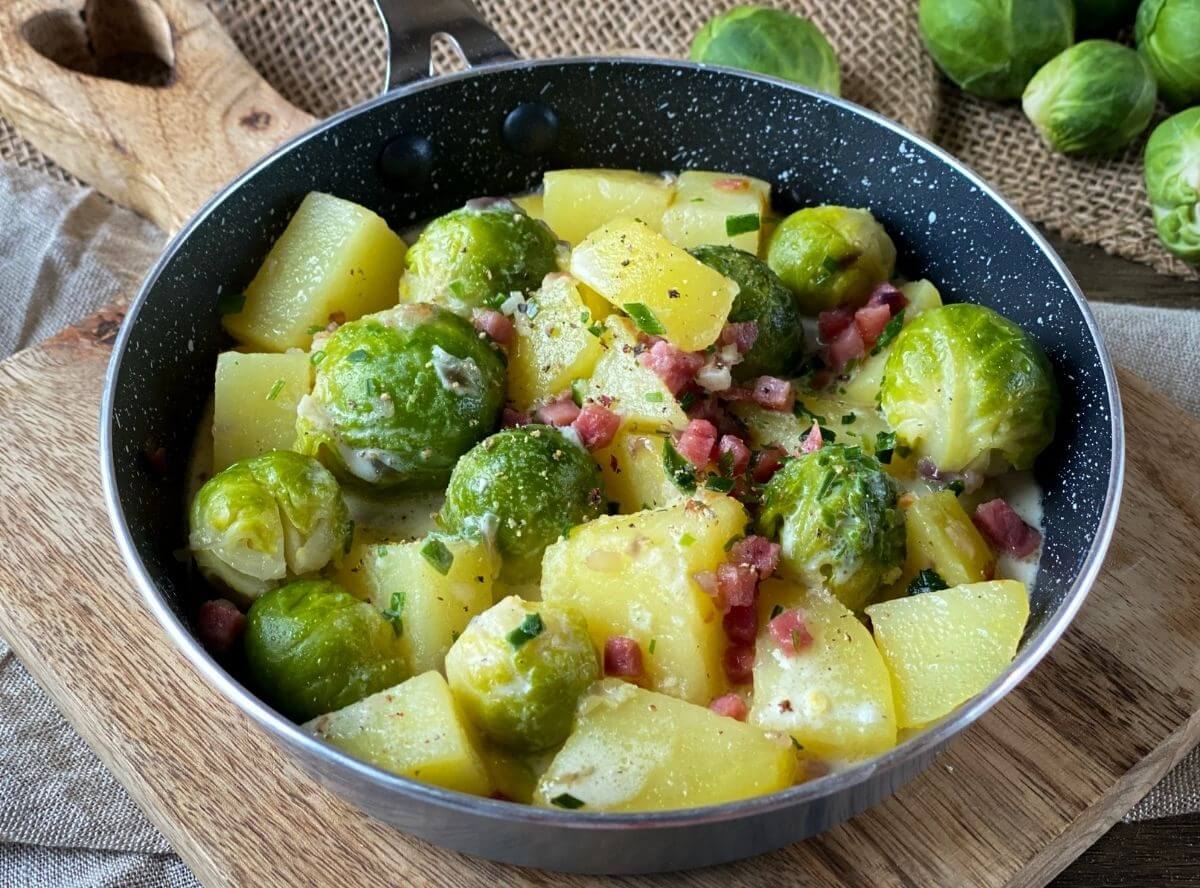 Rat Beziehungsweise Deckel rosenkohl kartoffel pfanne chefkoch Komm mit ...