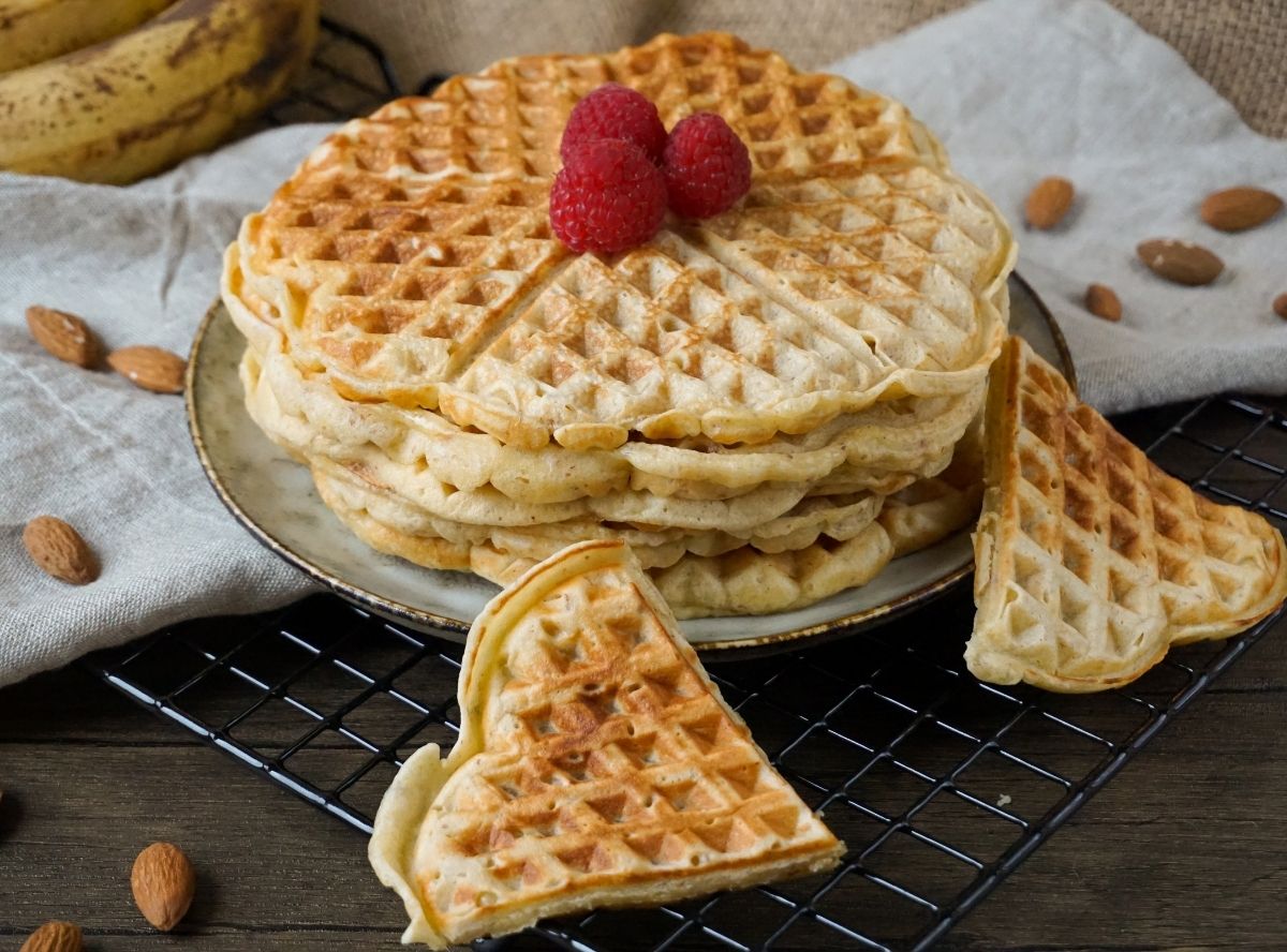 Mandel-Joghurt-Waffeln ohne Zucker