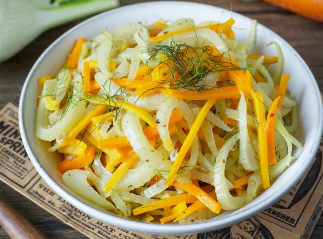 Fenchel-Möhren-Gemüse Low Carb