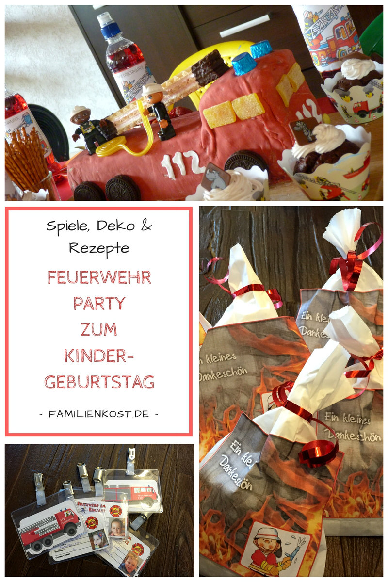 Feuerwehrparty zum Kindergeburtstag