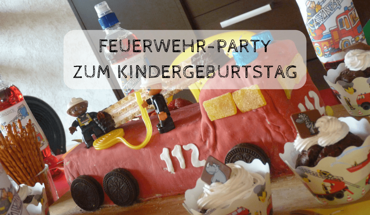 Feuerwehr-Party zum Kindergeburtstag