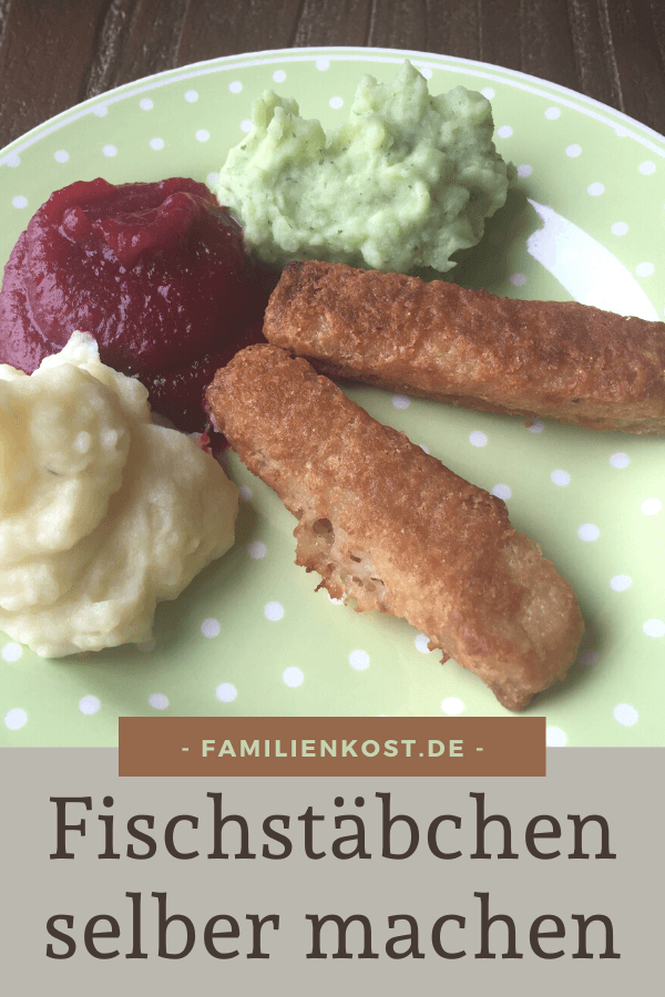 Babybrei mit Spargel Fischstäbchen selber machen – ein einfaches Rezept, das nicht nur Kinder lieben: https://www.familienkost.de/rezept_fischstaebchen.html #kinderrezept #fischstäbchen #breifrei