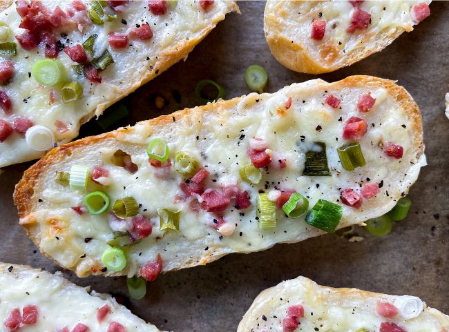 Flammkuchen Baguette Brötchen