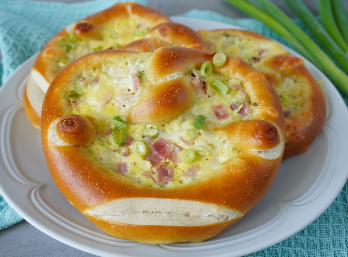 Flammkuchen-Brezeln - der blitzschnelle Ofen-Snack