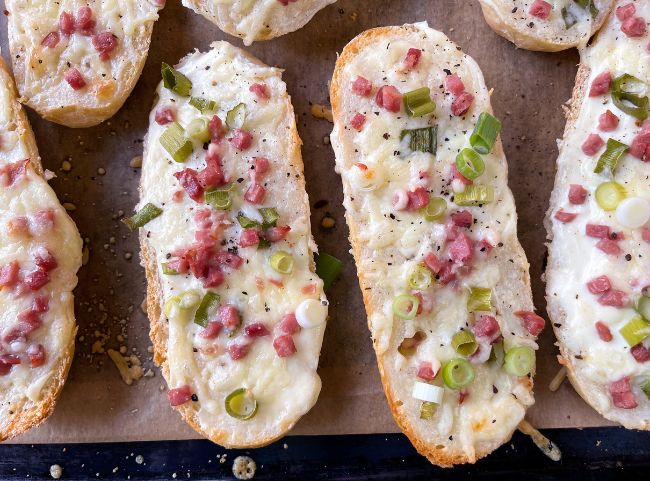 Flammkuchen Brötchen Creme Fraiche