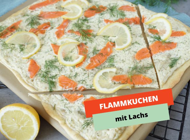 Flammkuchen mit Lachs Rezept