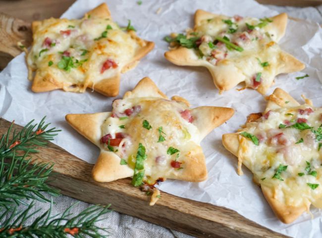 Flammkuchen Sterne backen