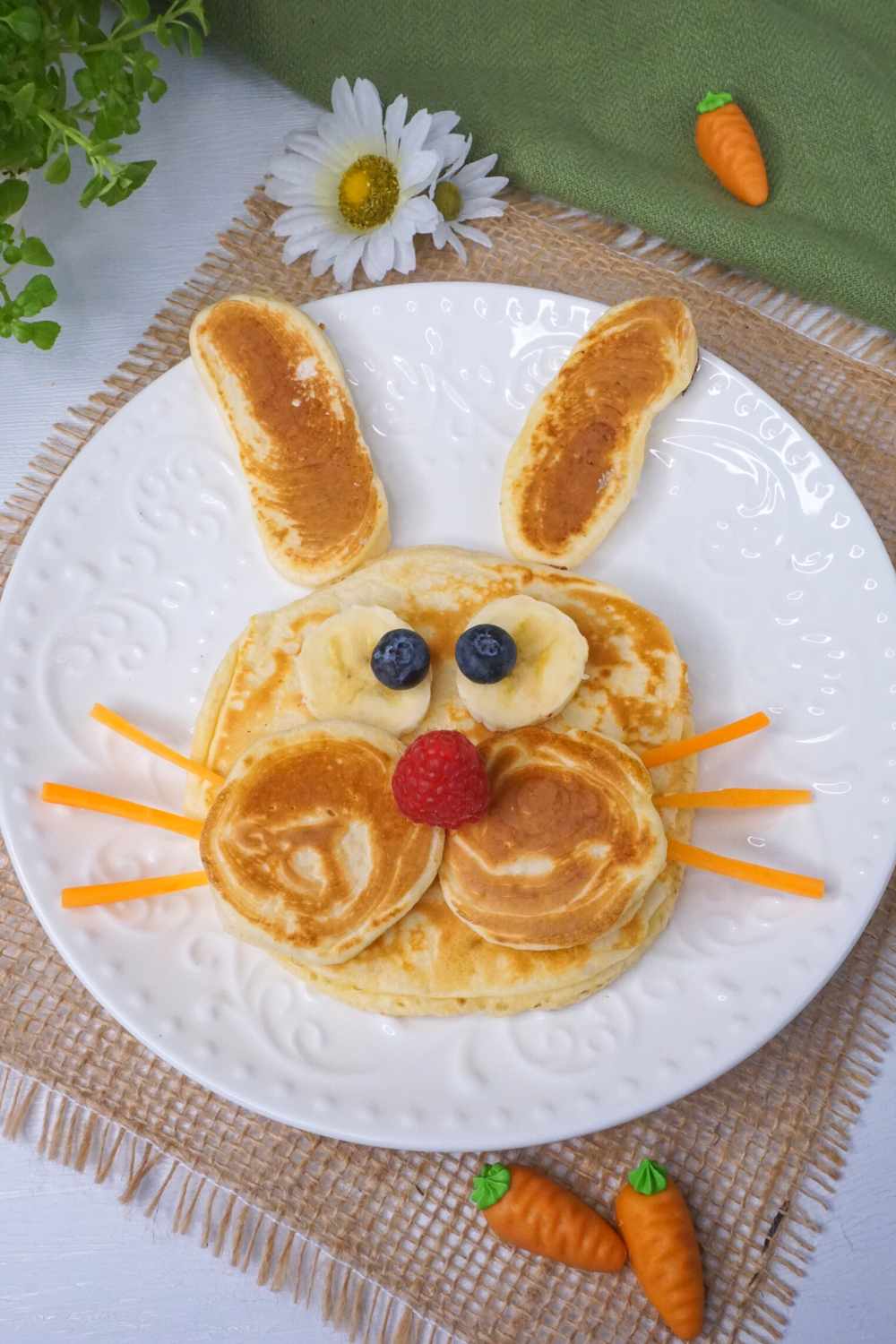 Hasen Pancakes zu Ostern Hasen Pancakes zu Ostern