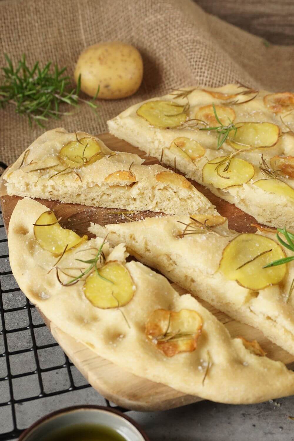 Focaccia mit Kartoffeln