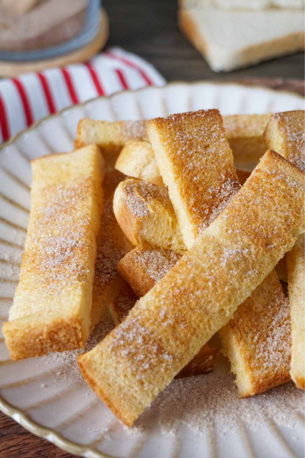 French-Toast-Sticks aus der Heißluftfritteuse French-Toast-Sticks aus der Heißluftfritteuse
