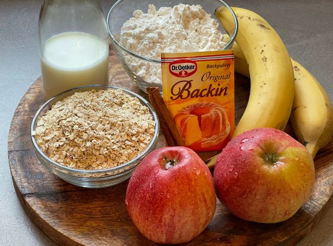 Frühstücksmuffins mit Haferflocken