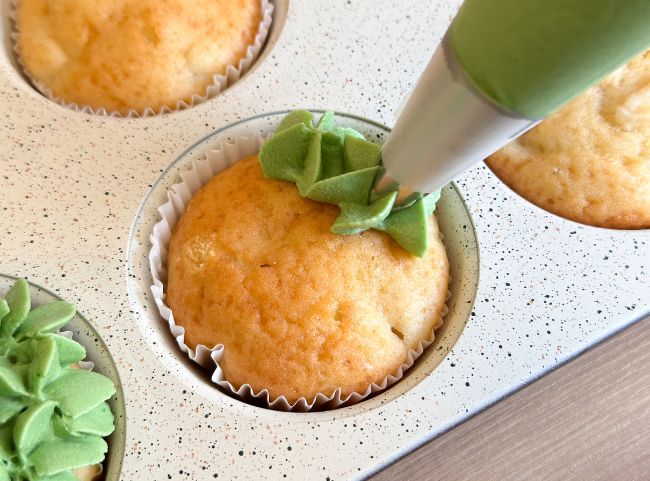 Fußball Muffins Frosting