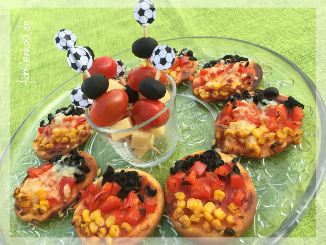 Fingerfood für Fussball-Fans Fingerfood für Fussball-Fans in schwarz-rot-gold
