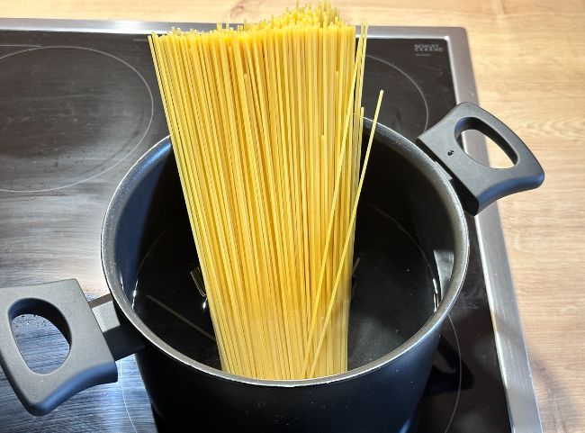 Garnelen Spaghetti kochen