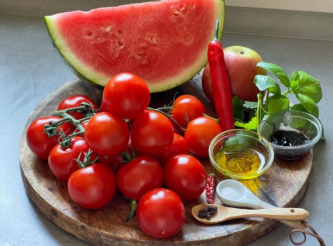 Gazpacho mit Wassermelone