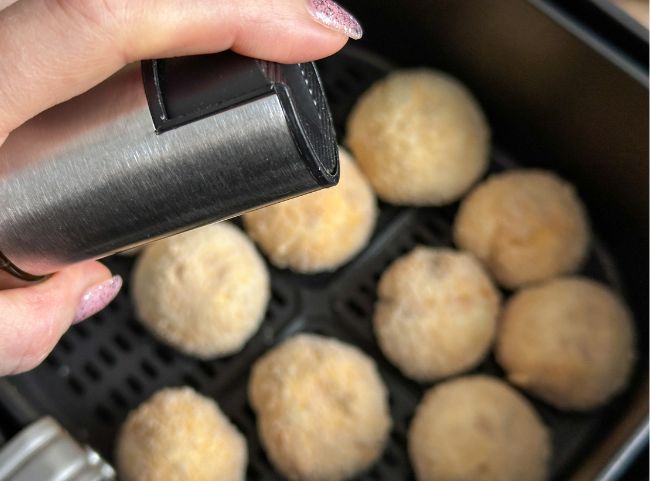 Gebackene Champignons Ölspray Airfryer