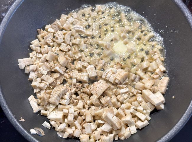 gefüllte Champignons Heißluftfritteuse Pilze anbraten