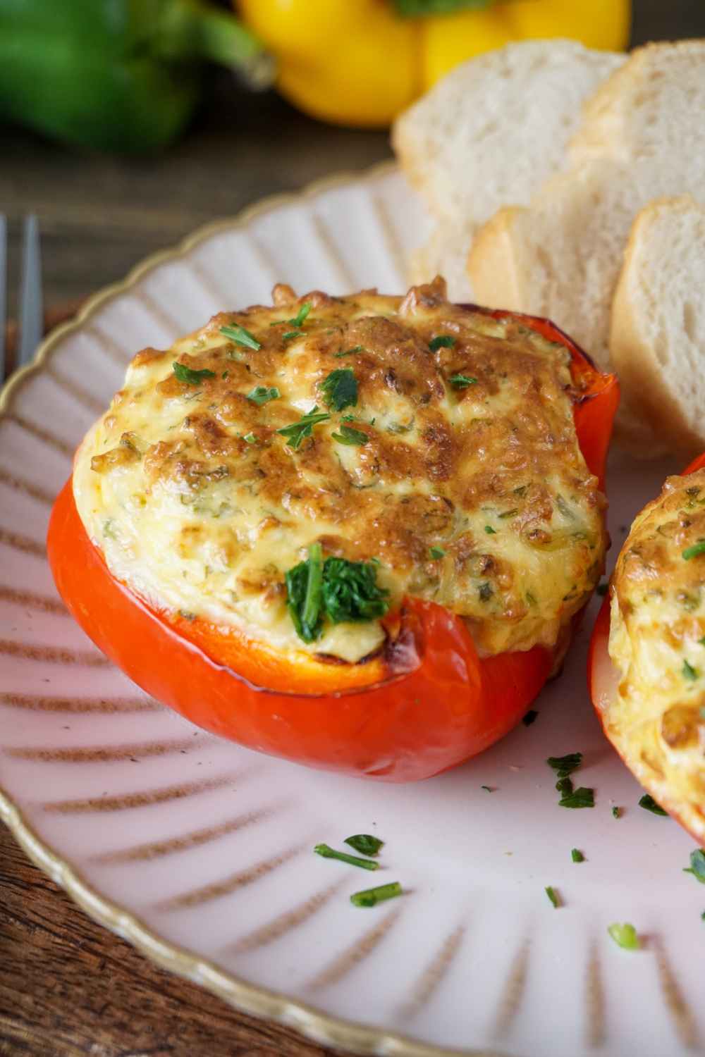 Gefüllte Paprika aus der Heißluftfritteuse