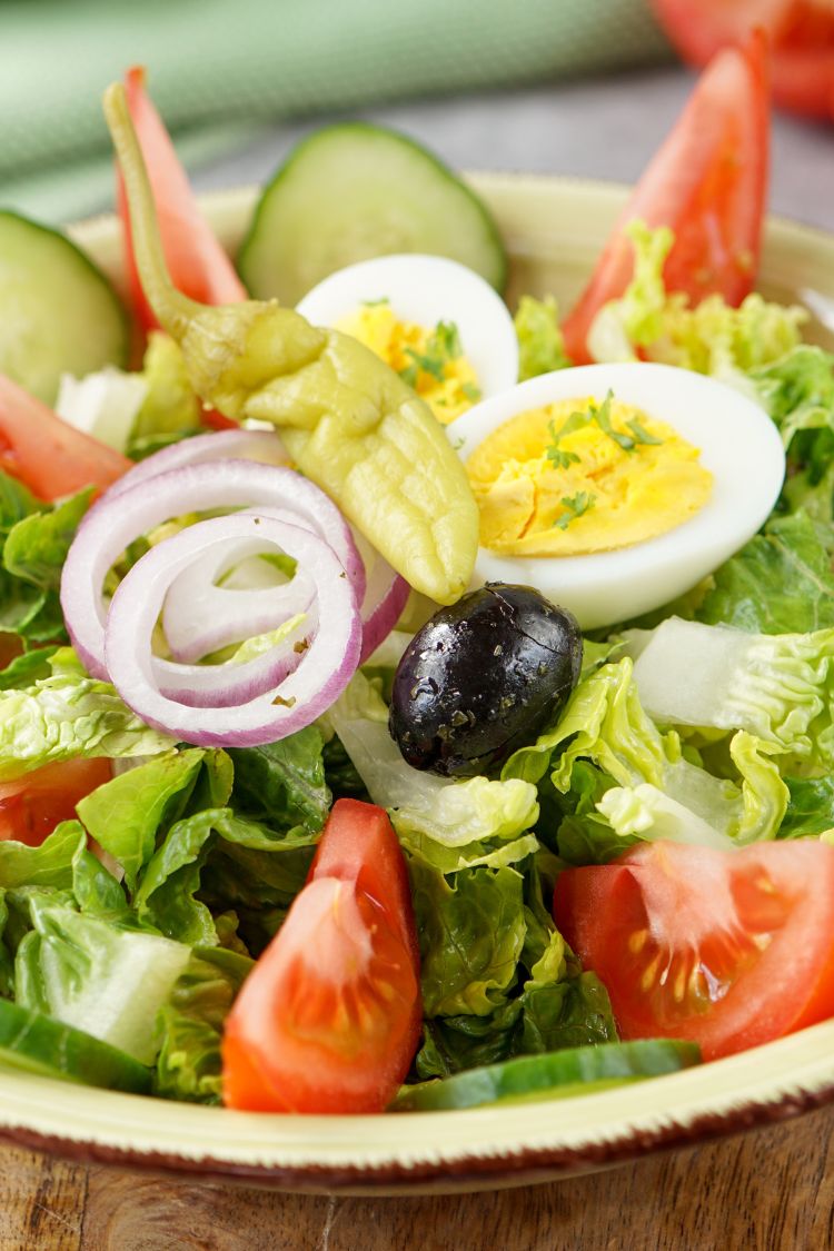Gemischter Salat Essen Im Restaurant OHQV