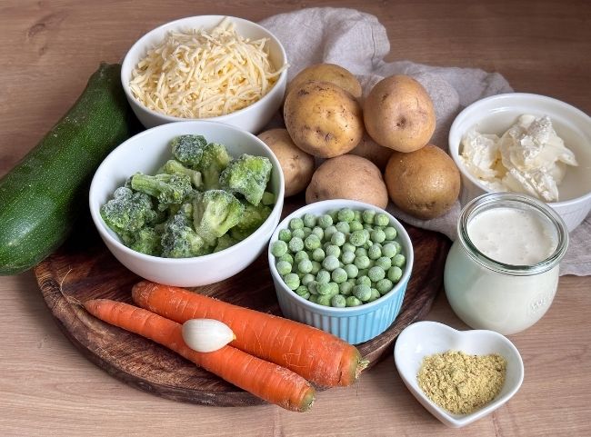 Kartoffelauflauf - Zutaten Kartoffelauflauf - Zutaten