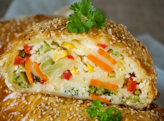 Gemüsestrudel vegetarisch Gemüsestrudel vegetarisch