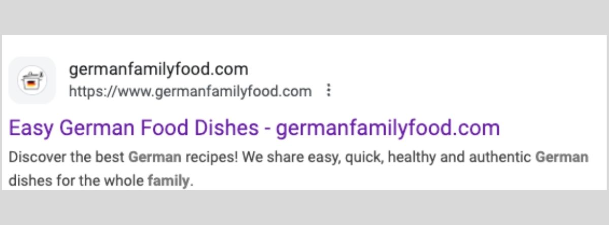 German Family Food