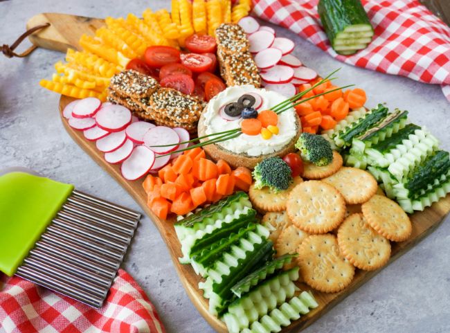 Gesundes Frühstücksbuffet Ostern Kindergarten