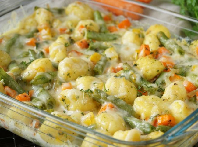 Gnocchi Auflauf mit Sahne