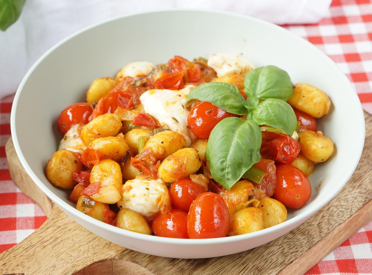Gnocchi Pfanne Tomate-Mozzarella