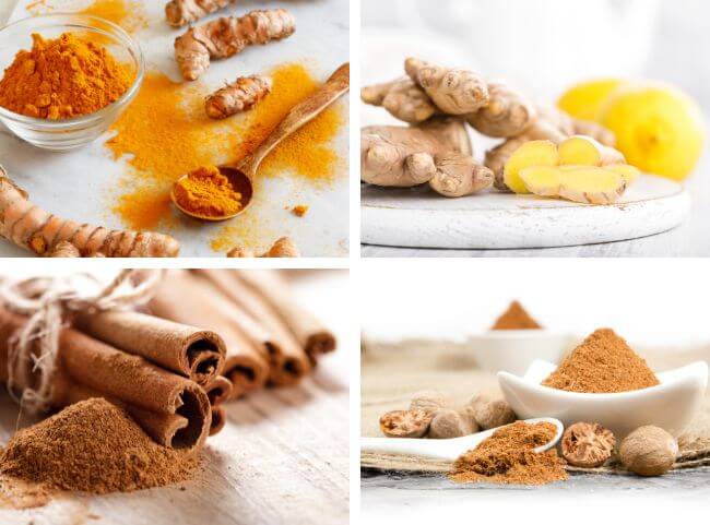 Goldene Milch, Kurkuma Latte Gewürze Goldene Milch, Kurkuma Latte Gewürze