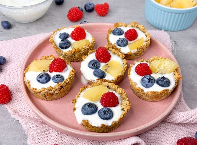 Granola Cups Joghurt Früchte