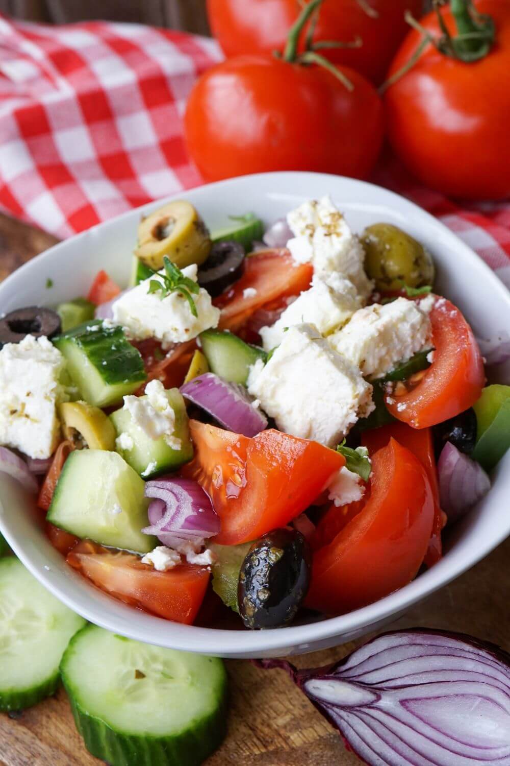Griechischer Salat | Bauernsalat mit Feta