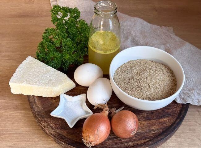 Grünkernbratlinge - Zutaten Grünkernbratlinge - Zutaten