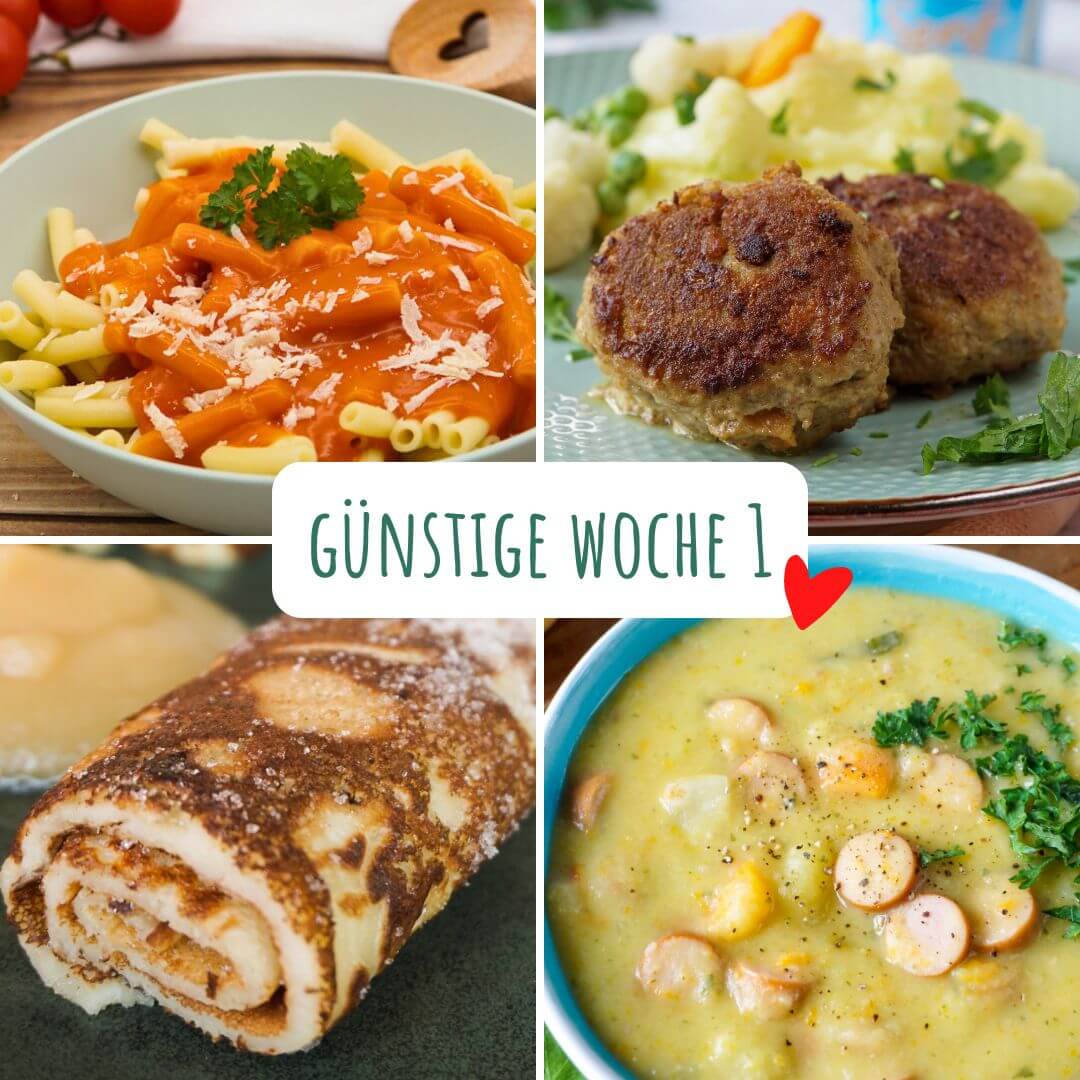 günstige Rezepte Woche 1 günstige Rezepte Woche 1