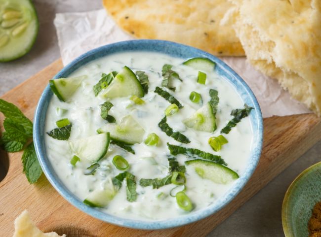 Gurken Raita, indisch