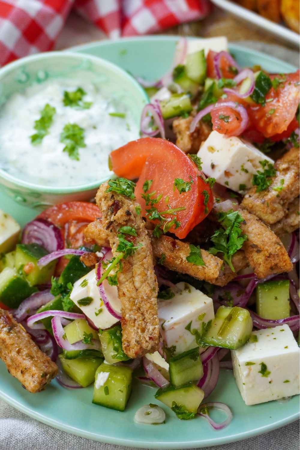 Gyros-Salat Low Carb