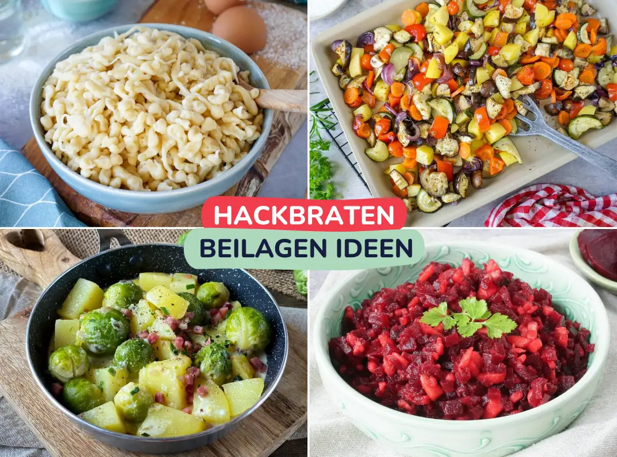 Passende Beilagen für Hackbraten