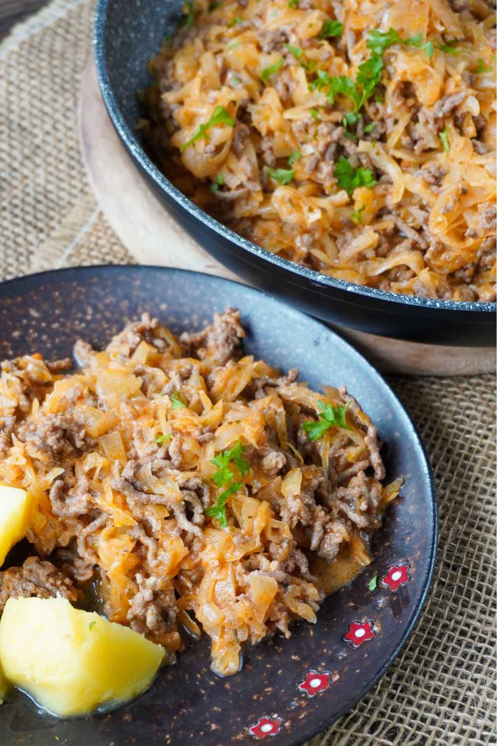Hackfleisch Sauerkraut Pfanne Hackfleisch Sauerkraut Pfanne